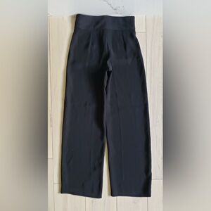 Armani Collezioni Pants Womens 4 Black Wool Blend Tailored Slacks Made In Italy